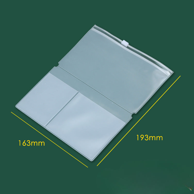 Wholesale A5 Laptop Zipper Bag Tickets PVC Storage Bag Handbooks